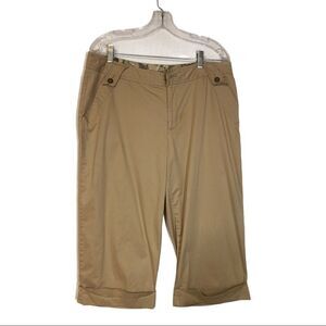 a.n.a. Women’s Capris, size 14, tan